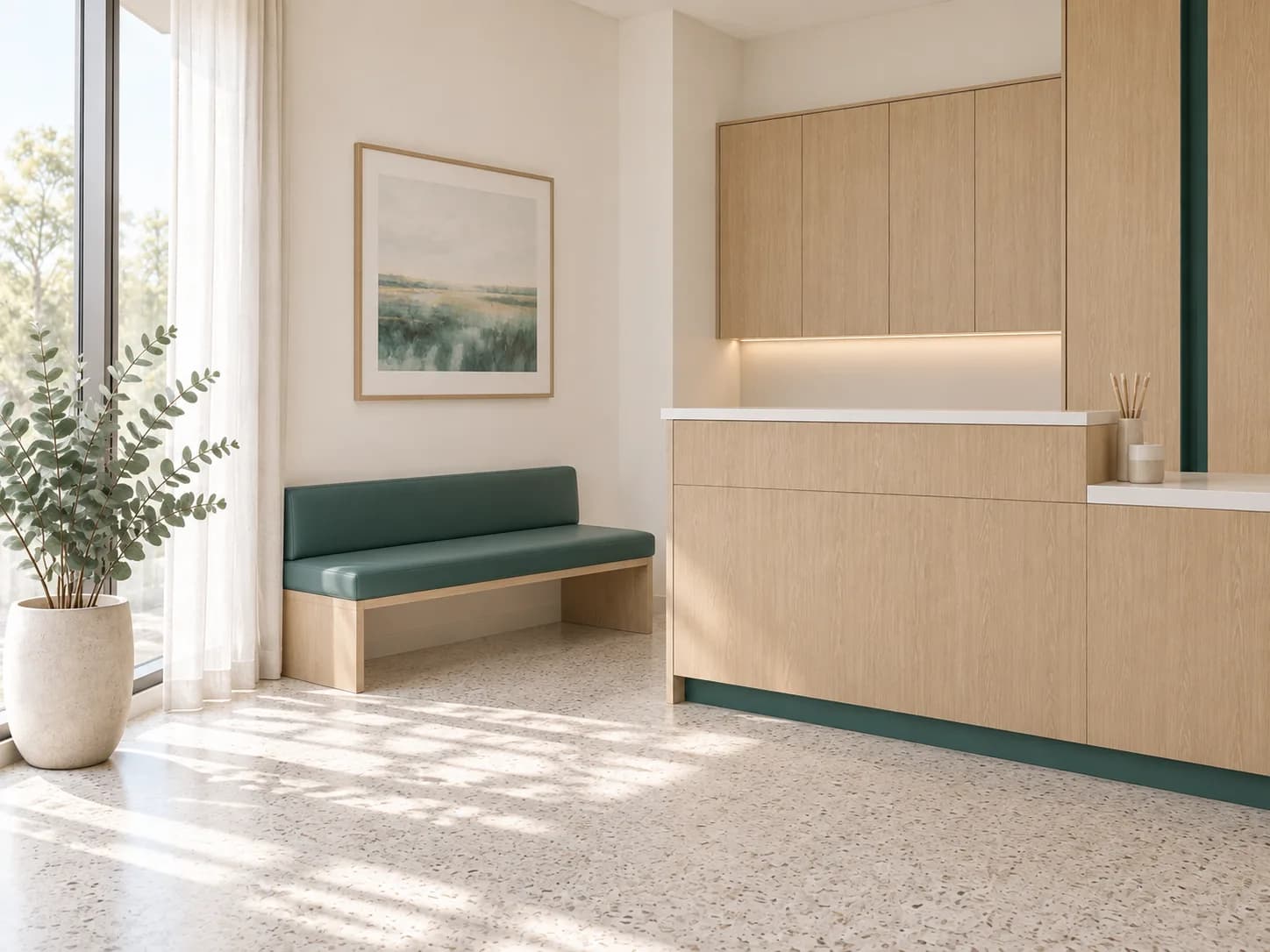 Güven veren, sakin bir klinik.